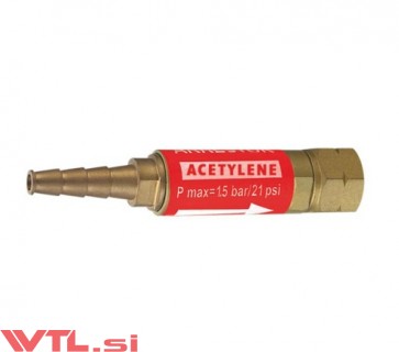 Varovalka suha za Acetilen G 3/8 LH,8mm za gorilnik