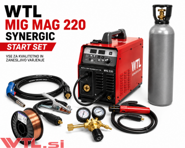 WTL MIG MAG 220 SYNERGIC - SET varilni inverter